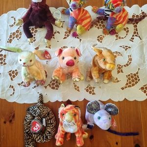 Zodiac Beanie Babies In excellent Mint collector condition